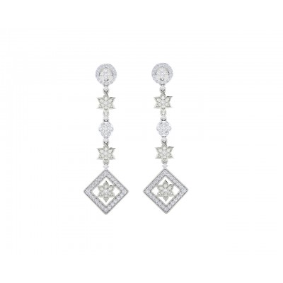Talor Diamond Dangle drop earrings in Gold